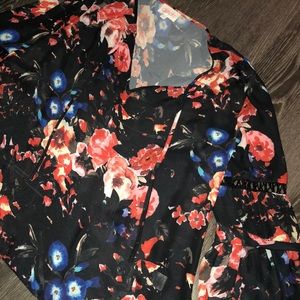 Devlin Keyhole bell sleeve top